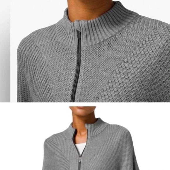 Lululemon Softer Still Oversized Wrap - Heathered Asphalt Gray M/L - Picture 4 of 10